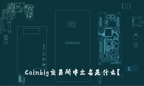 Coinbig交易所中文名是什么？