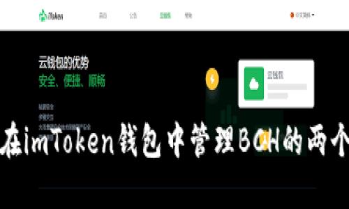 如何在imToken钱包中管理BCH的两个地址